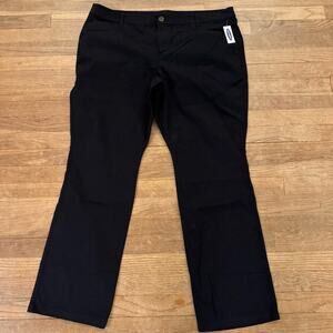 NWT Old Navy black boot cut high-rise khaki pants size 18
 b40